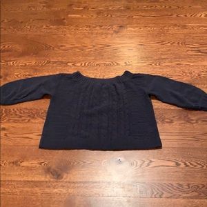 Navy soft knit sweater